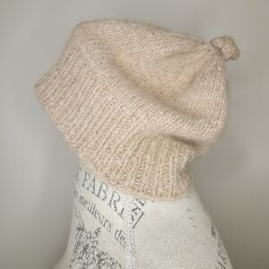 cashmere angora knit hat